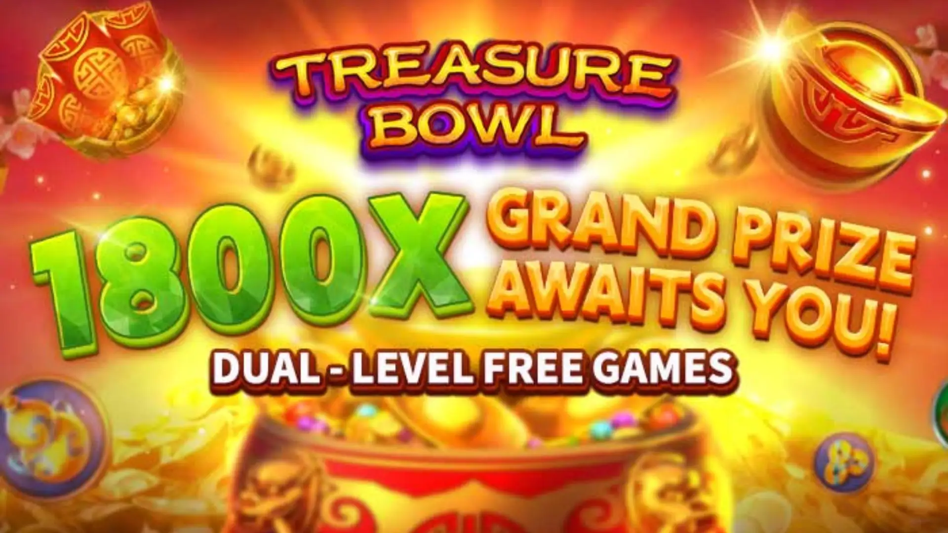 Multiplicadores Treasure Bowl sambapg - 7777x Máximo com Tigela Dourada